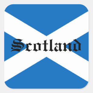 Pegatina Cuadrada Bandera de Escocia