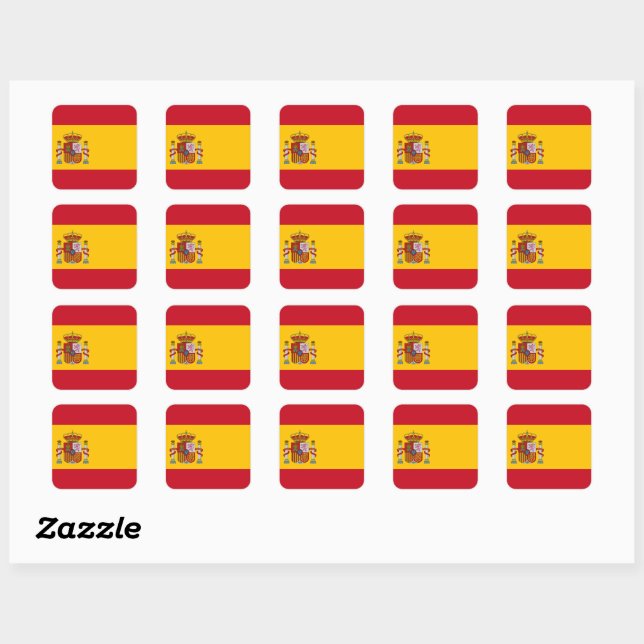 Pegatina diseño registrado Ñ bandera de España 10x5,6cm