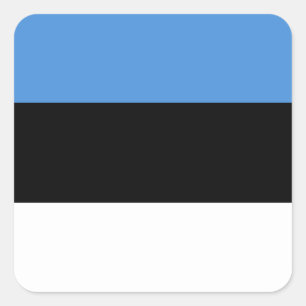 Pegatina Cuadrada Bandera de Estonia (estonia)