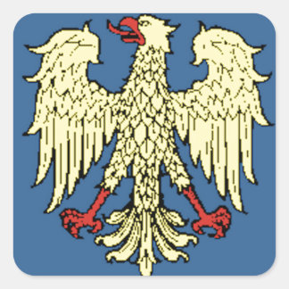Pegatina Cuadrada Bandera de Friuli-Venezia Giulia (Italia)