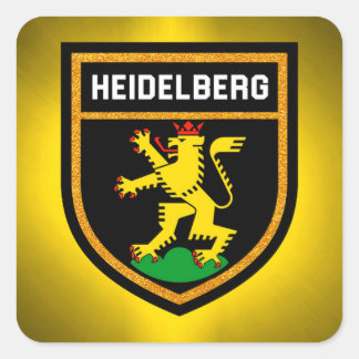 Pegatina Cuadrada Bandera de Heidelberg