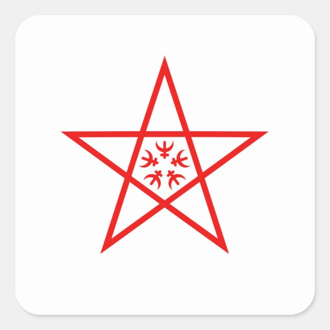 Pegatina Cuadrada Bandera de la ciudad de Nagasaki Prefectura de Nag (Anverso)