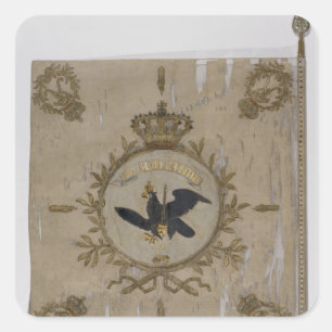 Pegatina Cuadrada Bandera de la Infantería Prusiana