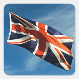 Pegatina Cuadrada Bandera de la Unión