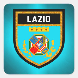 Pegatina Cuadrada Bandera de Lazio