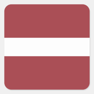 Pegatina Cuadrada Bandera de Letonia