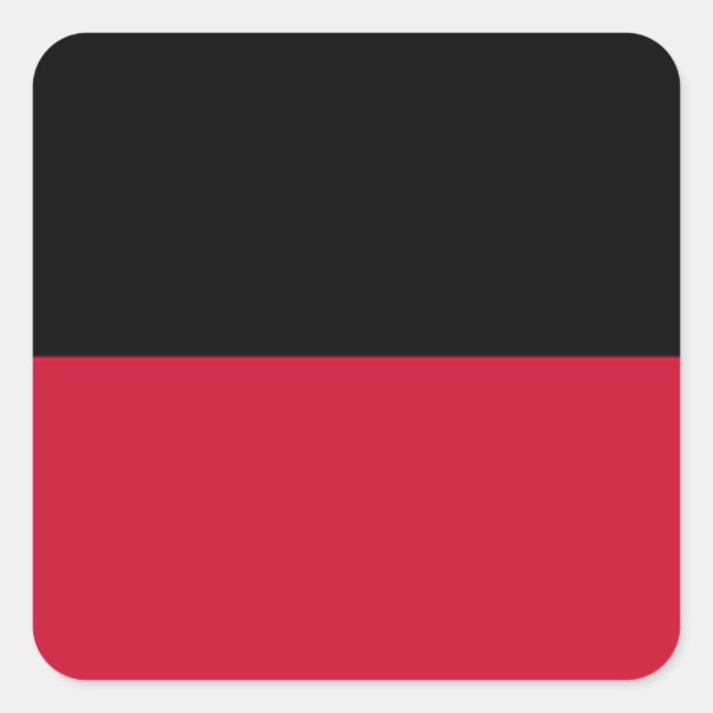 Pegatina Cuadrada Bandera de Nijmegen (Anverso)