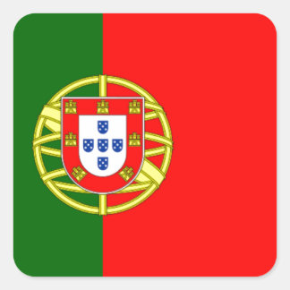 Pegatina Cuadrada bandera de portugal