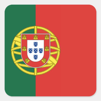 Pegatina Cuadrada bandera de portugal