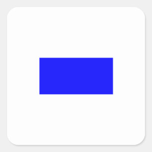 Pegatina Cuadrada Bandera de Señal Náutica - Letra S