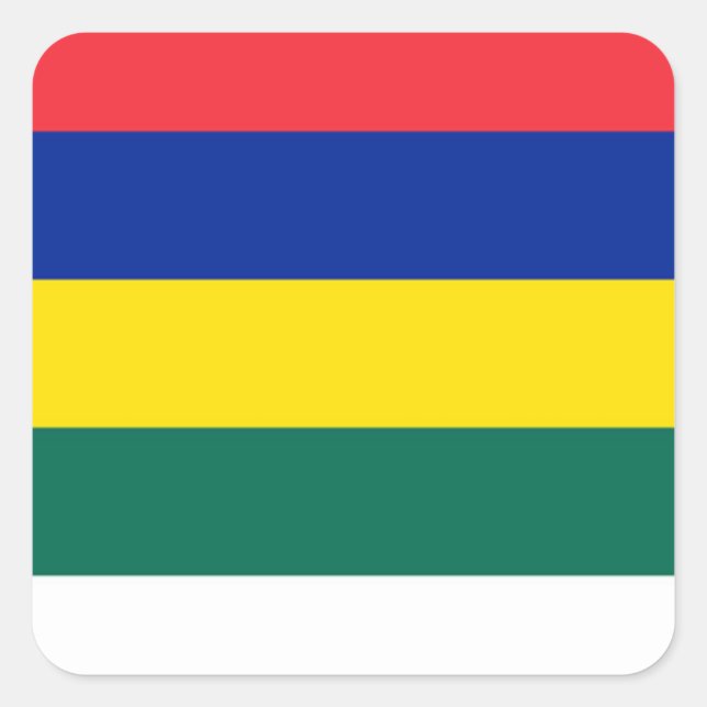 Pegatina Cuadrada Bandera de Terschelling (Anverso)