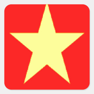 Pegatina Cuadrada bandera de vietnam
