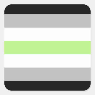 Pegatina Cuadrada Bandera del Orgullo Gay LGBTQ