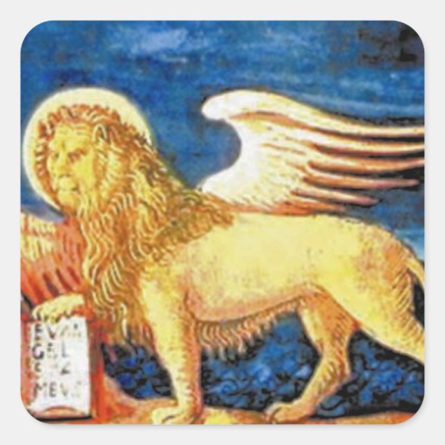 Pegatina Cuadrada Bandera del Véneto (Italia) (Anverso)