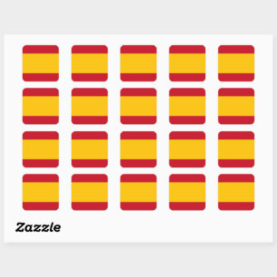 Pegatina Cuadrada bandera española