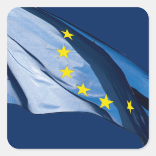 Pegatina Cuadrada Bandera europea