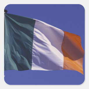 Pegatina Cuadrada Bandera irlandesa