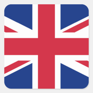 Pegatina Cuadrada Bandera nacional del Reino Unido