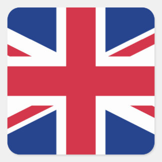 Pegatina Cuadrada Bandera nacional del Reino Unido