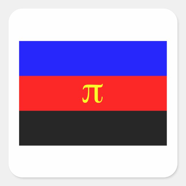 Pegatina Cuadrada BANDERA OFICIAL DE ORGULLO POLIAMORIAL -.png (Anverso)