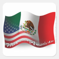 Bandera ondulante mexicano-estadounidense