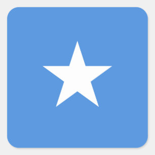 Pegatina Cuadrada Bandera somalí