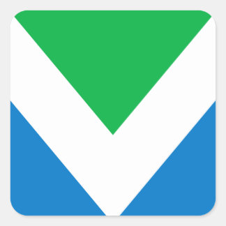 Pegatina Cuadrada Bandera Vega Internacional