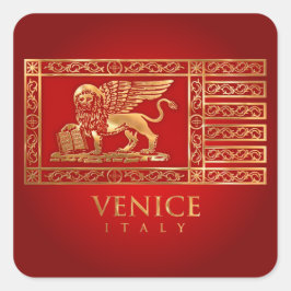 Pegatina Cuadrada Bandera veneciana