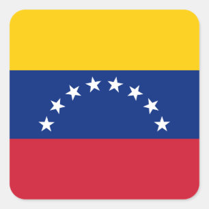 Pegatina Cuadrada Bandera venezolana