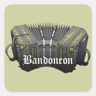 Pegatina Cuadrada Bandoneon