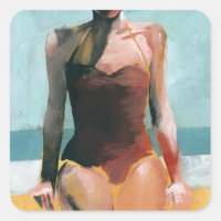 Bañera vintage - traje de baño rojo