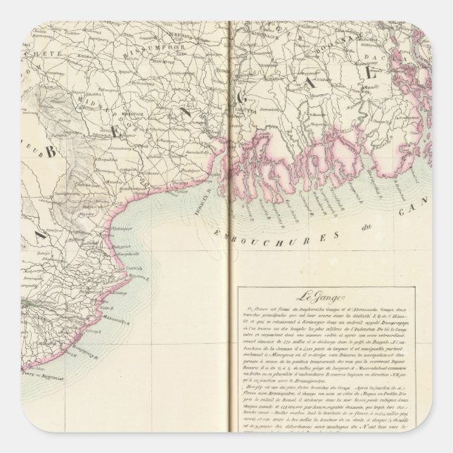 Pegatina Cuadrada Bangladesh 95 (Anverso)