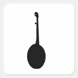 Pegatina Cuadrada Banjo