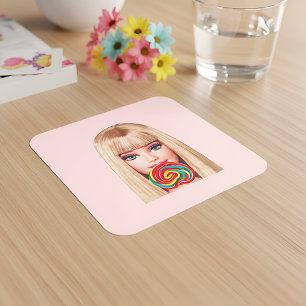 Pegatina Cuadrada Barb Sticker