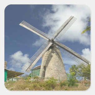 Pegatina Cuadrada BARBADOS, Costa Noreste, Morgan Lewis: Morgan