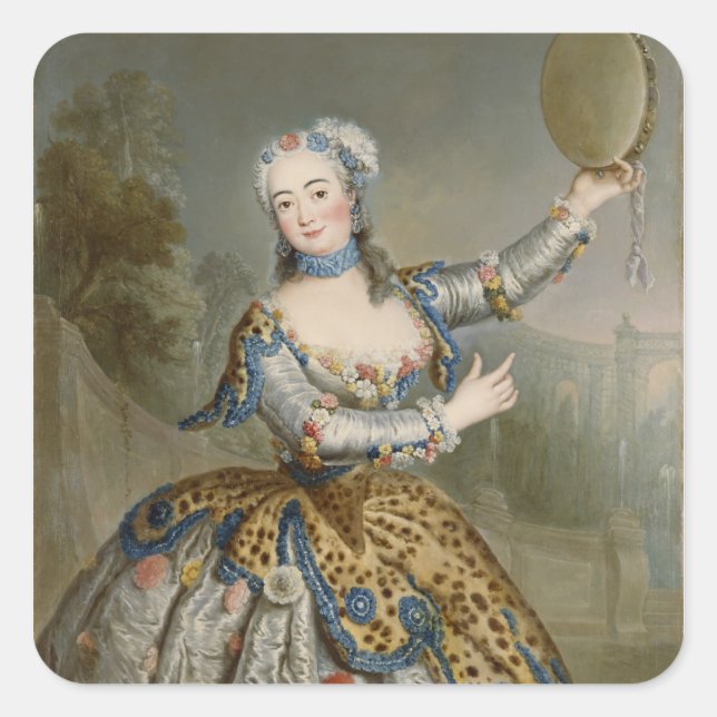 Pegatina Cuadrada Barbara Campanini (Anverso)