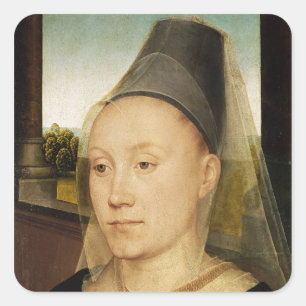 Pegatina Cuadrada Barbara de Vlaenderberch, c.1472-75