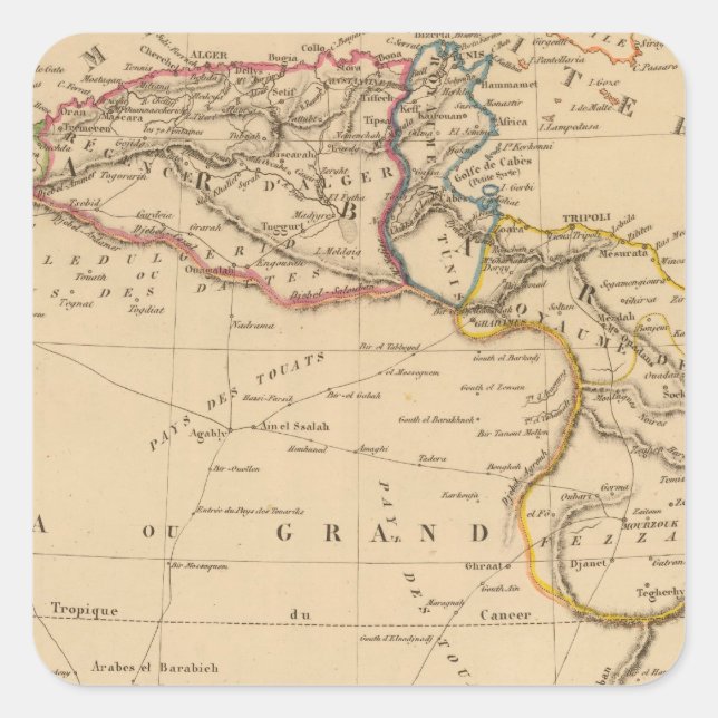 Pegatina Cuadrada barbaridad (Anverso)