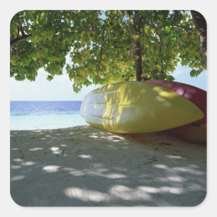 Pegatina Cuadrada Barco