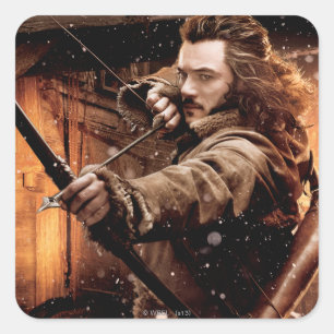 Pegatina Cuadrada BARD THE BOWMAN™  and Characters Movie Poster