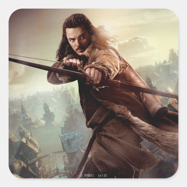 Pegatina Cuadrada BARD THE BOWMAN™ Character Poster 3 (Anverso)