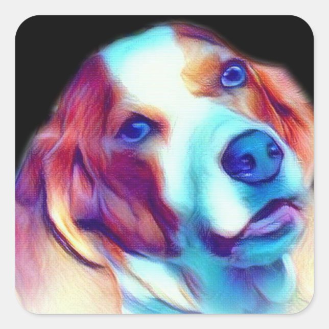 Pegatina Cuadrada Barnaby (Anverso)