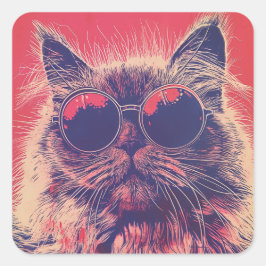 Pegatina Cuadrada Baroque: El Ansioso Himalaya