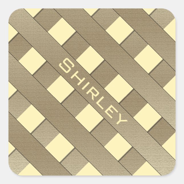 Pegatina Cuadrada Barrera de Entradas por Shirley Taylor (Anverso)