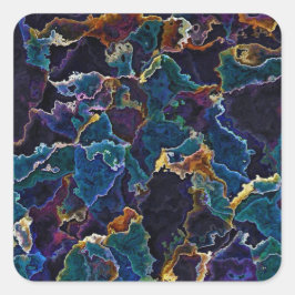 Pegatina Cuadrada Barrido de petróleo