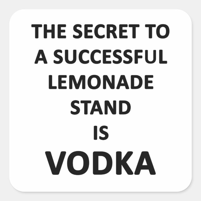 Pegatina Cuadrada Base de Lemonade (Anverso)