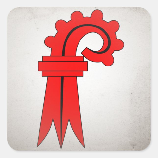 Pegatina Cuadrada Basel Landschaft (Anverso)