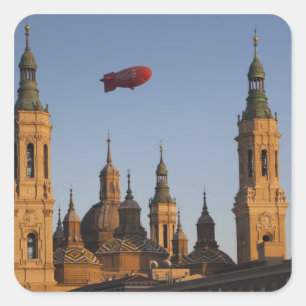 Pegatina Cuadrada Basílica de Nuestra Señora del Pilar