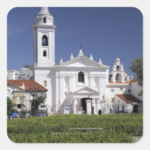 Pegatina Cuadrada Basílica Nuestra Señora del Pilar en Recoleta