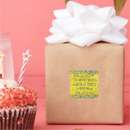 Pegatina Cuadrada Bat Bar Mitzvah GAME ON